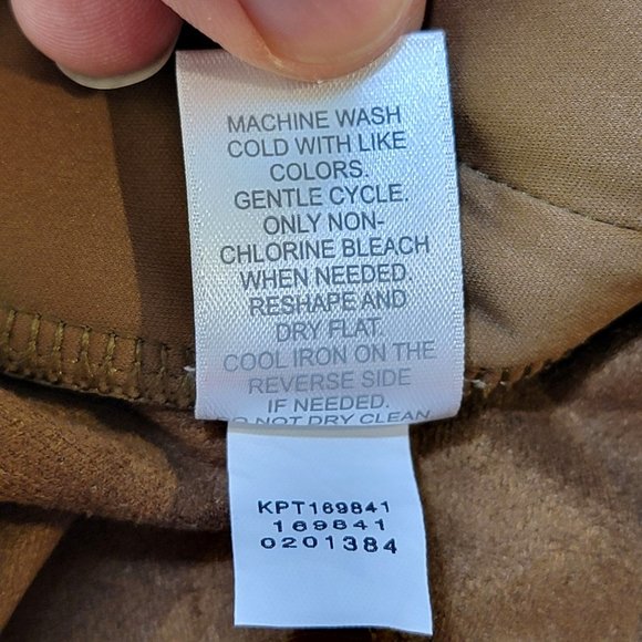 J Jill Suede Ankle Legging Womens M Brown Ankle Pants Casual Textured Neutral - Picture 10 of 12